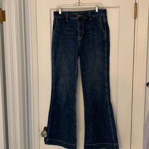 J. Crew wide leg jeans